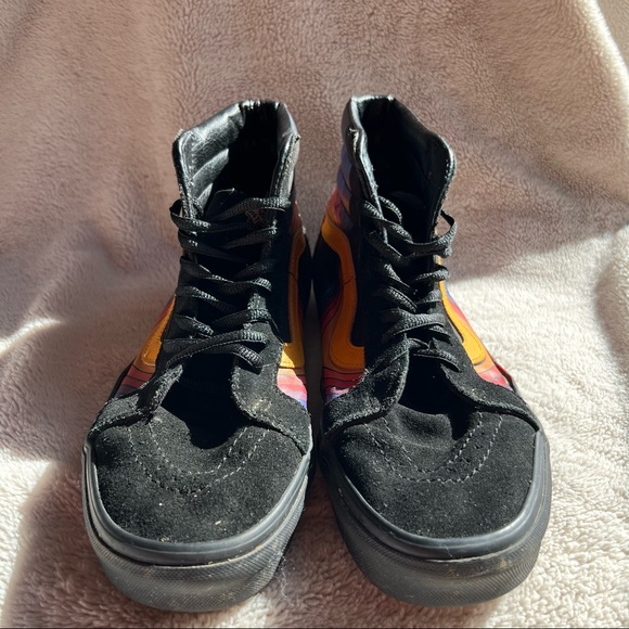 Vans Sk8-Hi Refract Black Retro Skateboard Sneakers - Picture 3 of 9